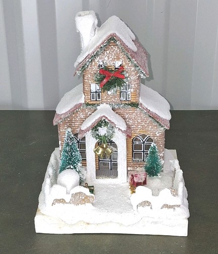 Putz type christmas house - putz,