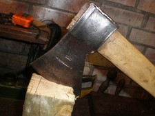 MEDIEVAL STYLE   1.3/4 LB HAND AXE  I  THINK BY , GOLDENBERG OF FRANCE