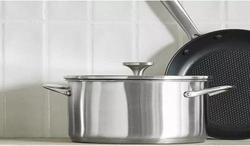Habitat 24cm brushed stainless - 24cm,