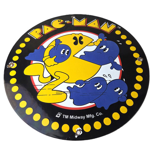 Vintage pacman sign - vintage,