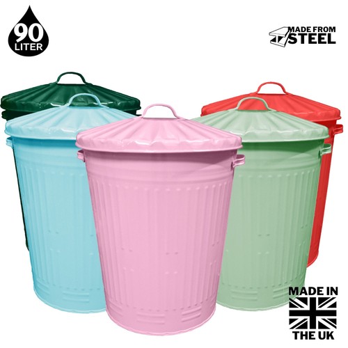 90l colour metal - metal, dustbin