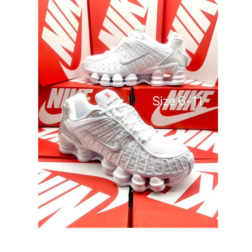 Nike shox white silver - tl,