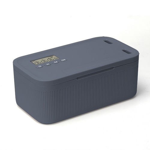 Compact timed lock box with - compact,