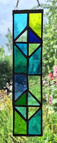 Stained glass panel - glass, panel.
