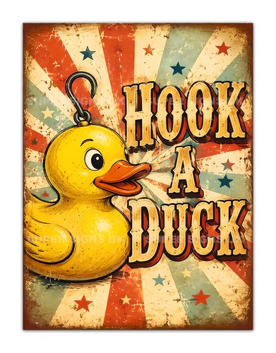 Hook duck metal - hook, fun