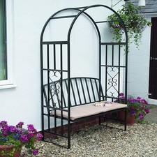 Garden Metal Black Rose Arch