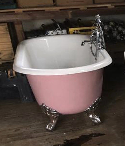 Pink white roll top - pink/white,
