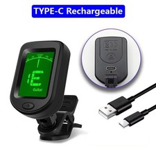 Rechargeable Clip-On Tuner for