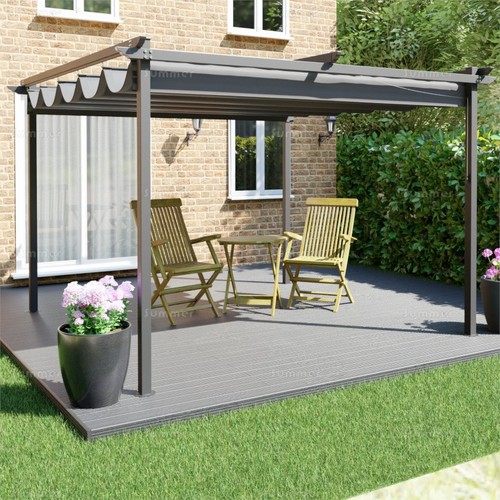 Retractable pergola gazebo - pergola,