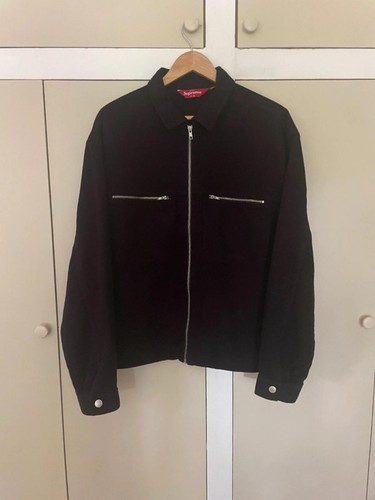 Supreme black moleskin work - black,