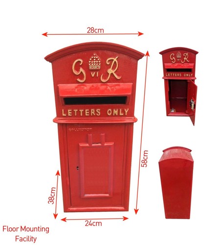 Post box cast - iron, postal