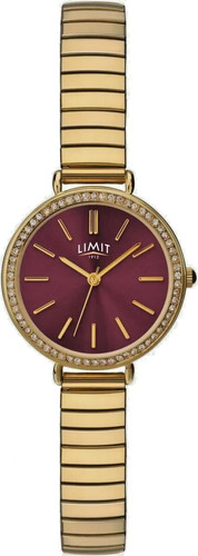 Ladies gold tone watch with - ladies,