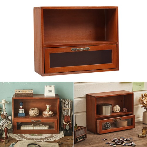 Rustic wood dresser box - box, drawer