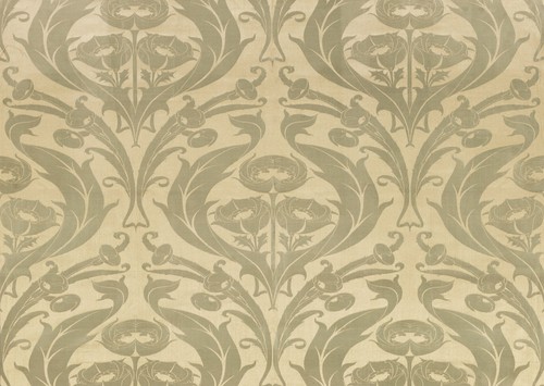 Elegant art nouveau wall - wall,