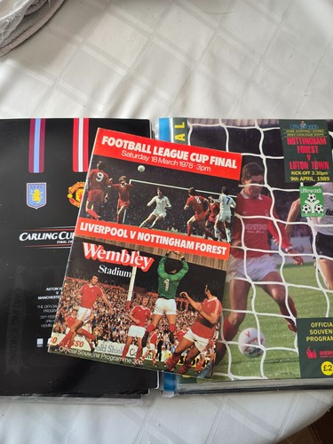 League cup final programmes - cup,