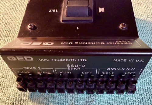 Qed speaker switching unit - qed,