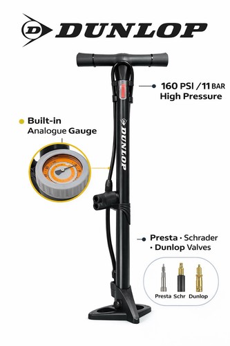 Dunlop 10233 floor pump - dunlop, with