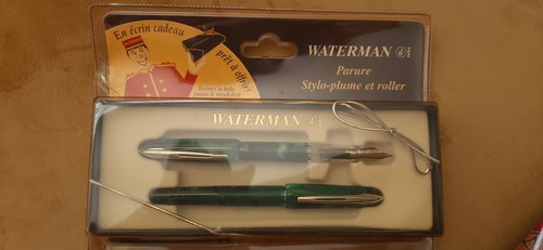 Vintage waterman green marbled - vintage,