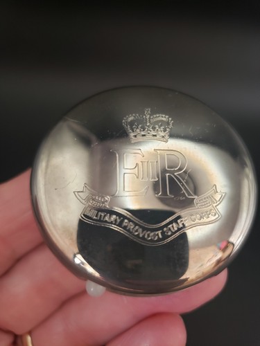 Silver tone pill case pot - pill, /pot