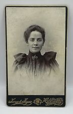 CDV Young Woman, Hair Tied Up