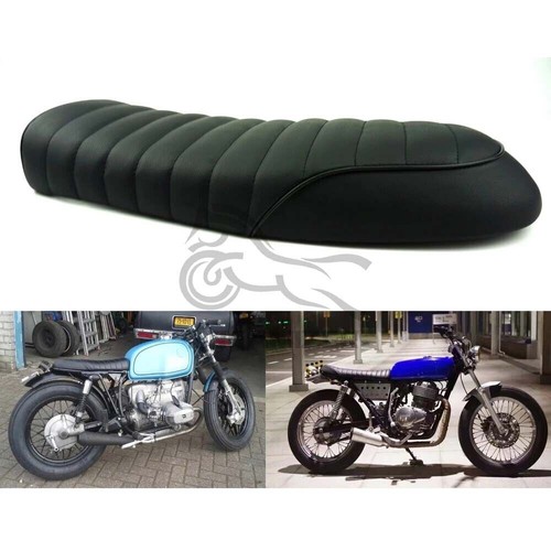 Black motorcycle seat flat - black, &