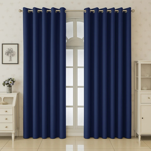 2pcs blackout curtains eyelet - 2pcs,