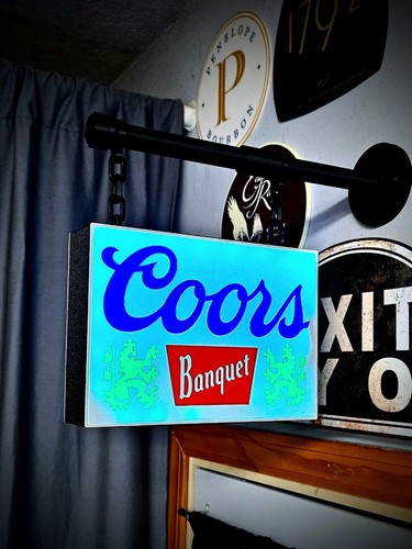 Coors banquet hanging led - coors,
