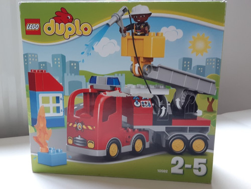 Lego duplo fire truck - fire,