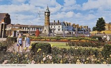The Clock Tower, Skegness, Vintage Postcard, Postmark  3 August 1982