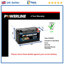 AGM Car Battery 019AGM