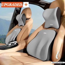 Car Headrest Neck Pillow Waist Cushion Driver Seat Backrest Support Comfort Pad