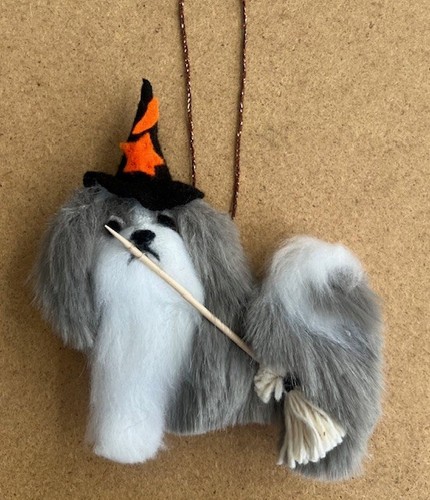 Shih tzu halloween witch - ,