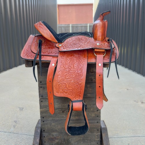 Used tan leather pleasure - used,