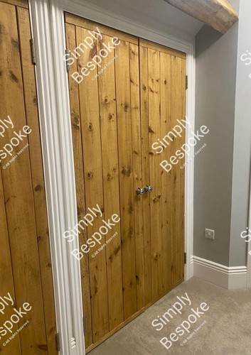 30mm pine ledged doors - pine,