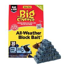 30 Blocks STV Big Cheese All-Weather Poison Bait Rat Mouse Mice Rodent Killer ?