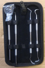 Hokin Plaque Remover Teeth Cleaning Tool 4 Pcs Dental Care Kit Stainless Steel