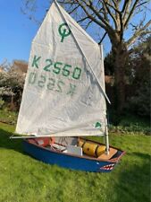 Wooden Optimist Sailing Dinghy - Recently Restored