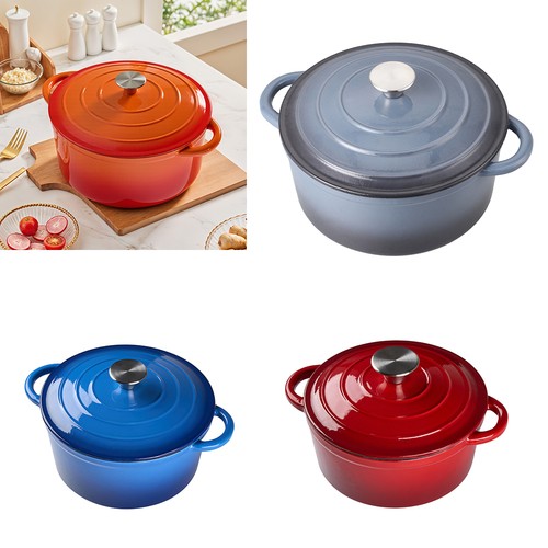 Enameled casserole pot - pot, cast