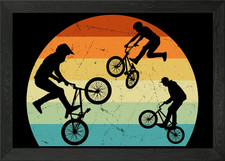 Cool BMX Bike Boys Framed Wall