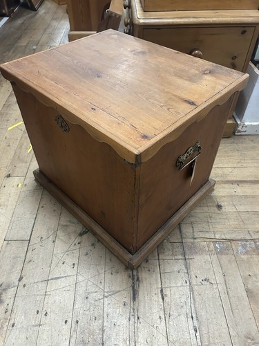 Vintage pine storage chest - vintage,
