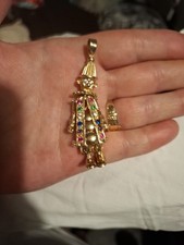 REAL GOLD 9ct Clown Pendant Beautiful Piece Fully Hallmarked