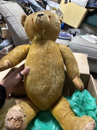 Vintage old bear with moving - vintage,