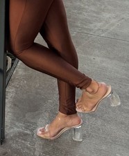 Perspex block  Heel shoes l