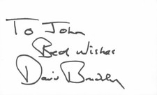 DEDICATED David Bradley Signed