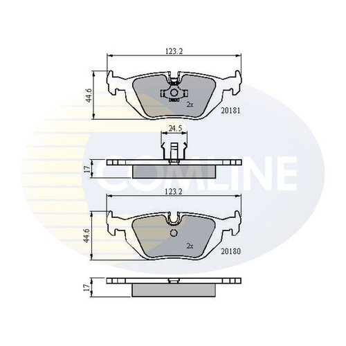Brake pads set for bmw - set, 1.9