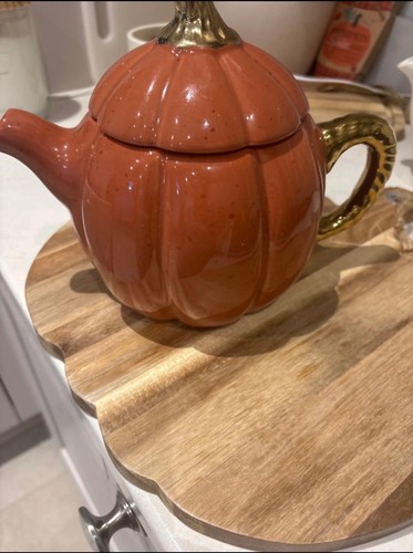 New unused next pumpkin teapot - next,