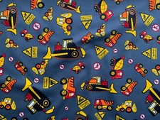 Digger Vehicle Fabric 100%