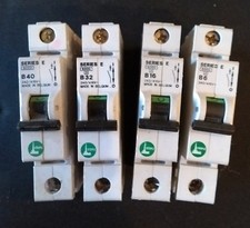 Steeple Series E Single Pole MCB's  40A, 32A, 20A, 16A, 10A, 6A All Type B 6k