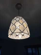 Vintage Shell Lampshade Light Shade Ceiling Opaque Shell Oval Philippines Made