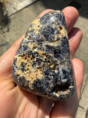 Blue john fluorite - blue,